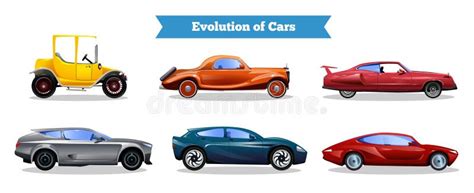 Car Evolution Stock Illustrations 1118 Car Evolution Stock