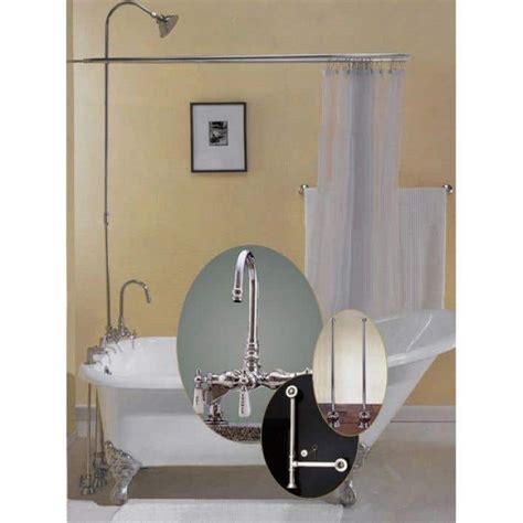 A Bathroom With A Bathtub Sink And Shower Curtain