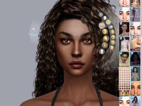 Patreon Valuka Female Painted Skin N B Dark The Sims Catalog