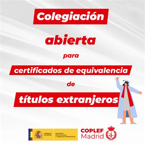 Abierta Colegiación A Coplef Madrid Para Certificados De Equivalencia