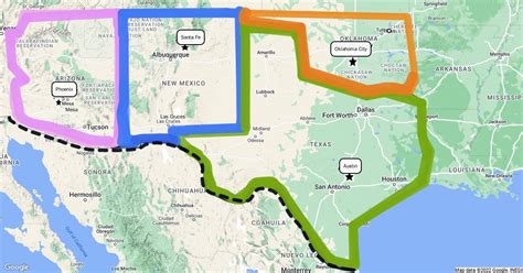 Political Map Southwest Region Scribble Maps