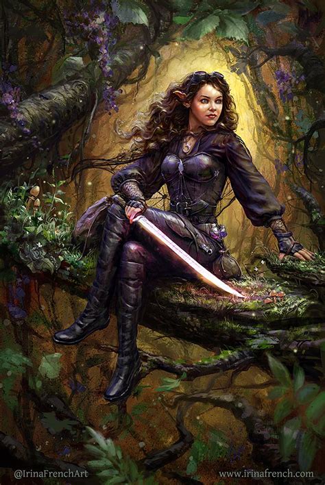Wood Elf Painting by Irina French : r/DnDart