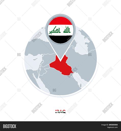 Iraq Map Flag Vector Vector Photo Free Trial Bigstock