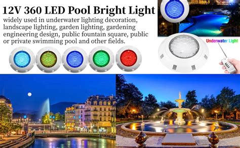 Lámpara de Piscina LED Lámpara Piscina Subacuática Lumth 12V 360 LED