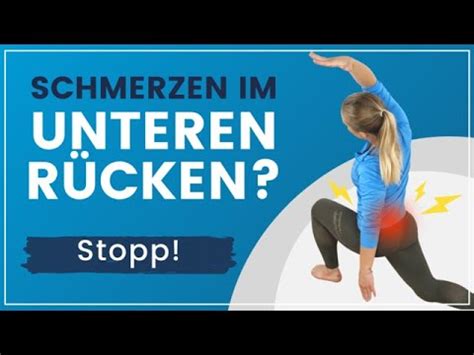 Schmerzen Im Unteren R Cken Bungen Zur Kr Ftigung Und