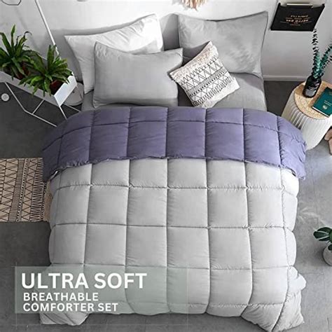 Kasentex All Season Down Alternative Quilted Comforter Set Reversible Ultra Soft Duvet Insert