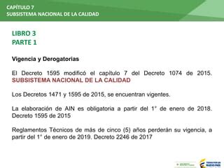 Subsistema Nacional De La Calidad De Colombia Sical PPT