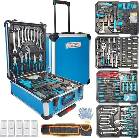 Kit d outils de 499 pièces kit d outils ménagers ensemble d outils de