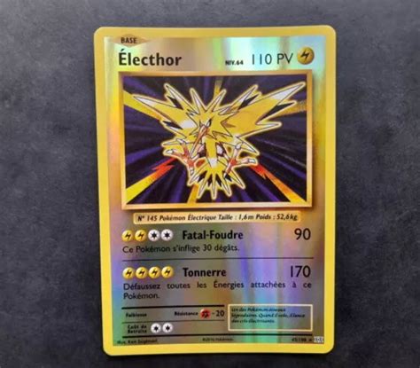 CARTE POKÉMON Electhor Reverse XY 12 EVOLUTIONS 42 108 Proche du