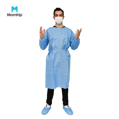 20 GSM Protective SMS PP Disposable Isolation Gown China Isolation