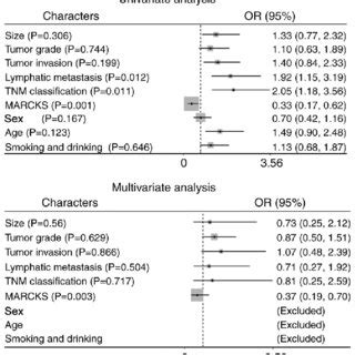 Univariate And Multivariate Analysis Of Prognostic Factors For Overall