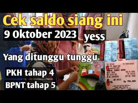 Pkh Hari Ini Cek Saldo Pkh Tahap Bpnt Tahap Siang Hari Ini