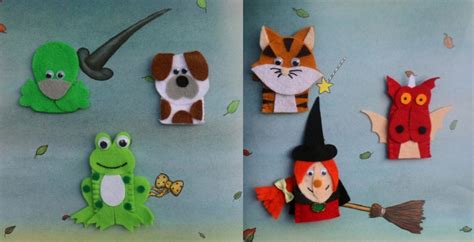 Room on the Broom Finger Puppet Set | Etsy