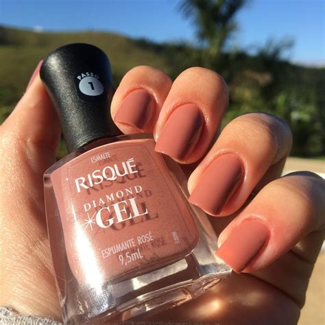 Esmalte Diamond Gel Risque Espumante Rosé Hipoalergênico Mercadolivre