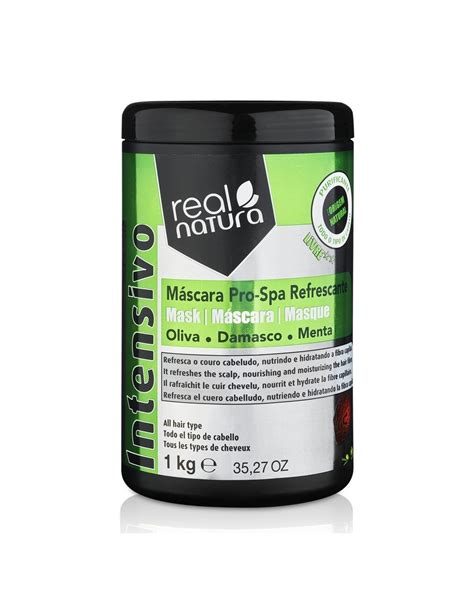 MÁSCARA PRO SPA REFRESCANTE TODOS OS TIPOS DE CABELO REAL NATURA 1 KG