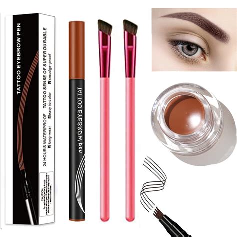 Home Eyebrow Care Kit 4d Laminated Waterproof 2024 New Anjoize Angled Eyebrow