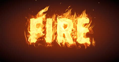 Fire Text Effect Art Text Tutorials