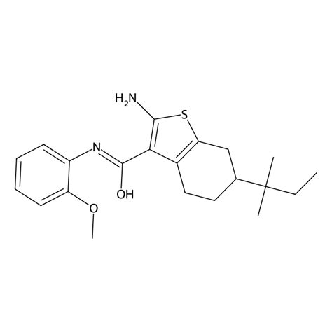 Buy 2 Amino N 2 Methoxyphenyl 6 Tert Pentyl 4 5 6 7 Tetrahydrobenzo B