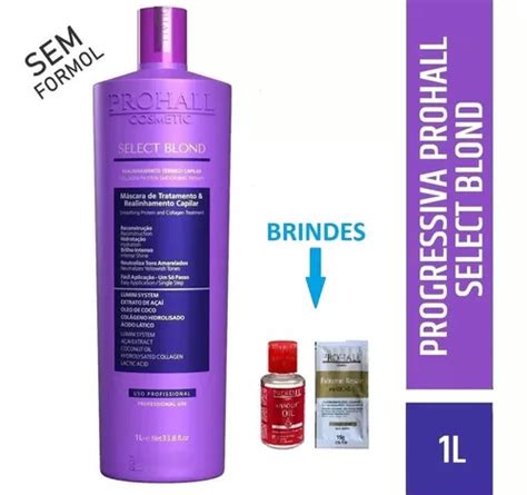 Progressiva Sem Formol P Loiras Prohall Select Blond Litr