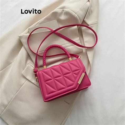 Lovito Casual Bolsa Feminina Pequena De Ombro Lisa B Sica Lna