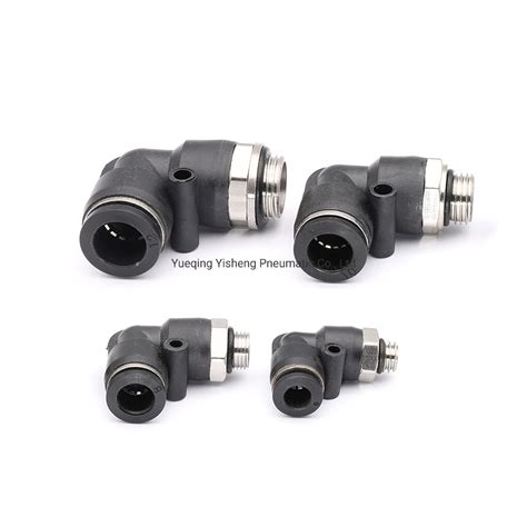 Wholesale Elbow Pl Series Tube Connector Bsp Male G Thread Brass