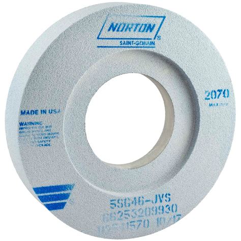 Norton Surface Grinding Wheel 12 Dia 2 Thick 5 Arbor 46 Grit Msc Direct