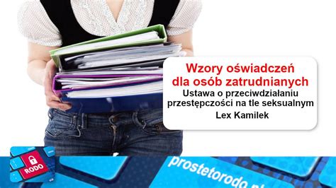 Wzory oświadczeń składanych przez osoby zatrudniane Ustawa o