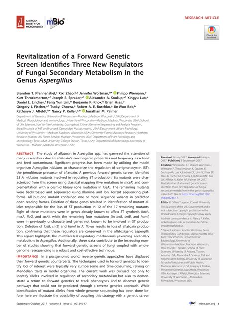 Revitalization Of A Forward Genetic Screen Identifies Three New