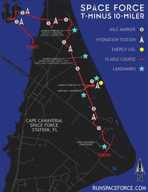 Space Force T Minus 10 Miler Cape Canaveral Lighthouse