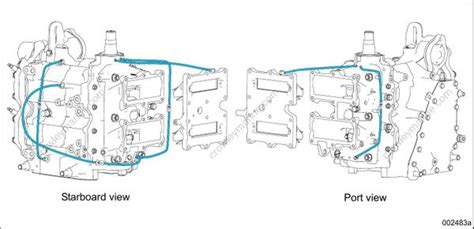 Service Manual Hp E Tec Oiling System Oil Recirculation Diagrams