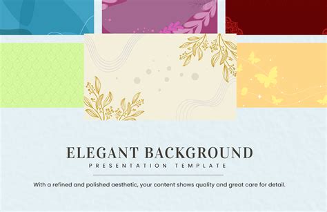 Elegant Background Presentation Template In Eps Illustrator Jpeg Png