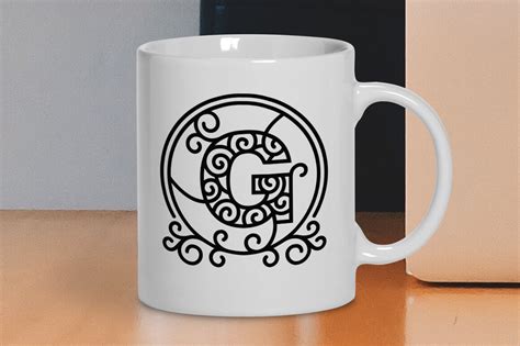 Monogram Letter G By Craftartshop Thehungryjpeg