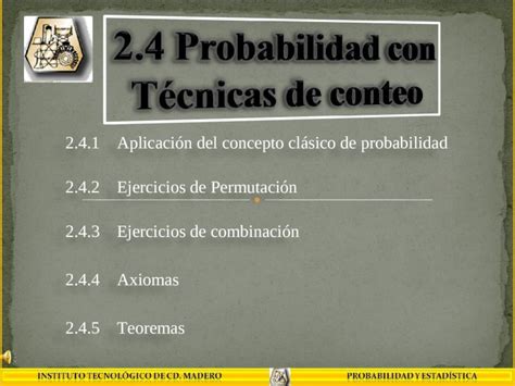 Ppt Probabilidad Con Tecnicas De Conteo Dokumen Tips