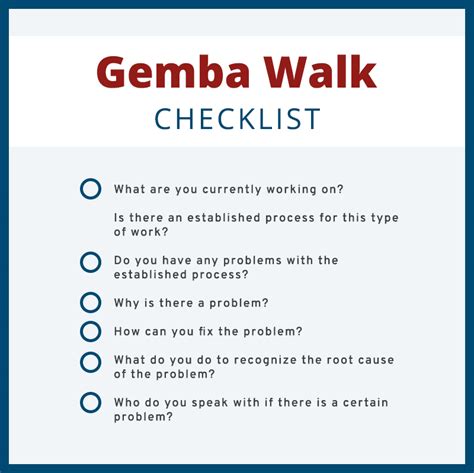 Gemba Walk Template Pdf