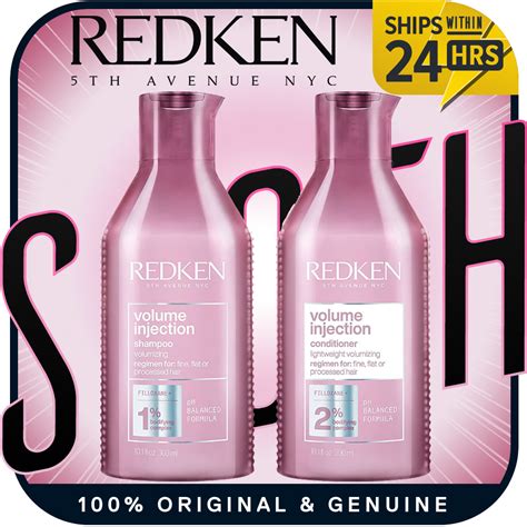 Redken Volume Injection Shampoo Conditioner Hair Volumizer For Fine Hair Shopee Malaysia