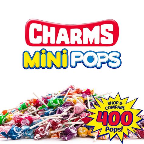 Tootsie Roll Charms Mini Pops 18 Flavors 400 Count Individually Wrapped Peanut Free Lollipops