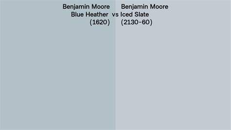 Benjamin Moore Blue Heather Vs Iced Slate Side By Side Comparison