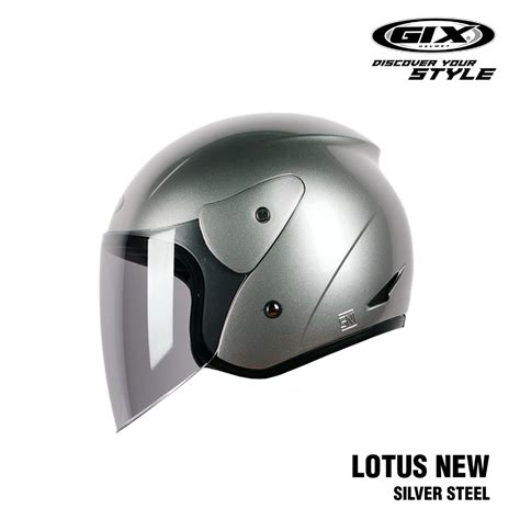 Jual Helm GIX Lotus Solid Half Face Helmet Shopee Indonesia