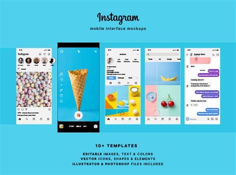 Instagram Mockup And Ui Template