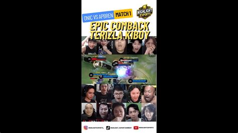 Epic Comback Momen Terizla Kiboy Onic Vs Apbren Match M World