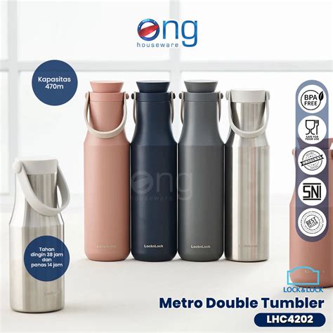 Jual Locknlock Botol Termos Minum Metro Double Tumbler Mug Hot Cool