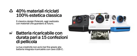 Polaroid Now Fotocamera Istantanea Generation 2 Nero Amazon It