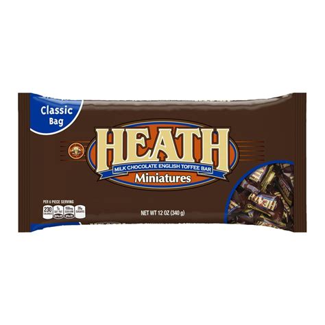 Heath Milk Chocolate English Toffee Miniatures Bar Candy, 12 Oz. - Walmart.com - Walmart.com