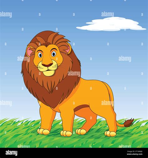 Lion dessin animé Stock Vektorgrafiken kaufen Alamy