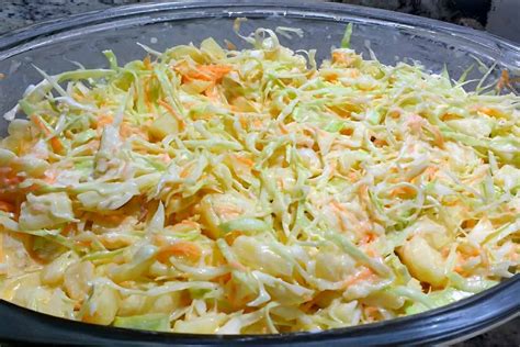 Salada De Repolho Creme De Leite Leve Deliciosa E Perfeita Para A