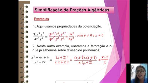 Ano Simplifica O De Fra Es Alg Bricas Prof Nilza Matem Tica Youtube