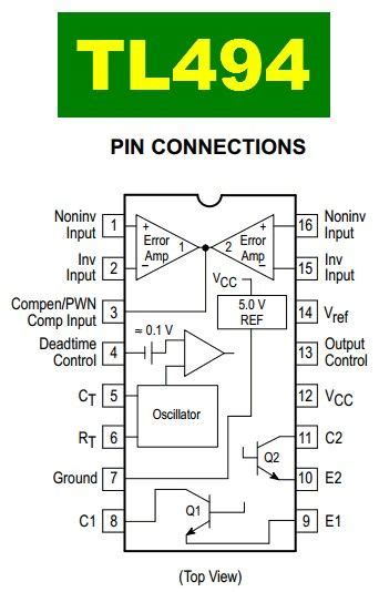 Tl494 Ic Pulse Width Modulation Controller Ic Artofit