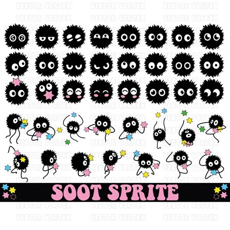 Soot Sprite Svg Sprites Svg Bundle Soot Balls Sprites Candy Etsy