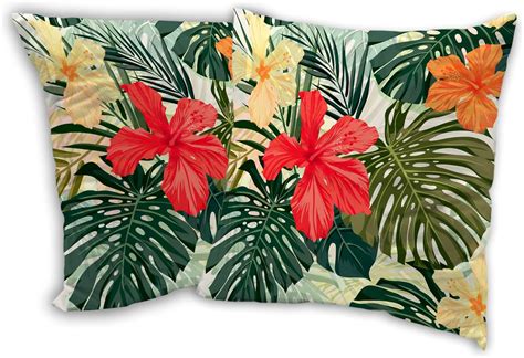 Amazon Skydawny Tropical Leaf Throw Pillow Covers X In Set Of