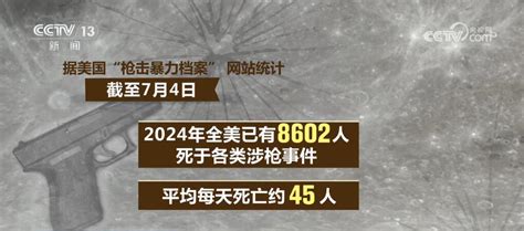 今年上半年美国超8600人死于各类枪支案 枪支暴力成无解顽疾新闻频道央视网